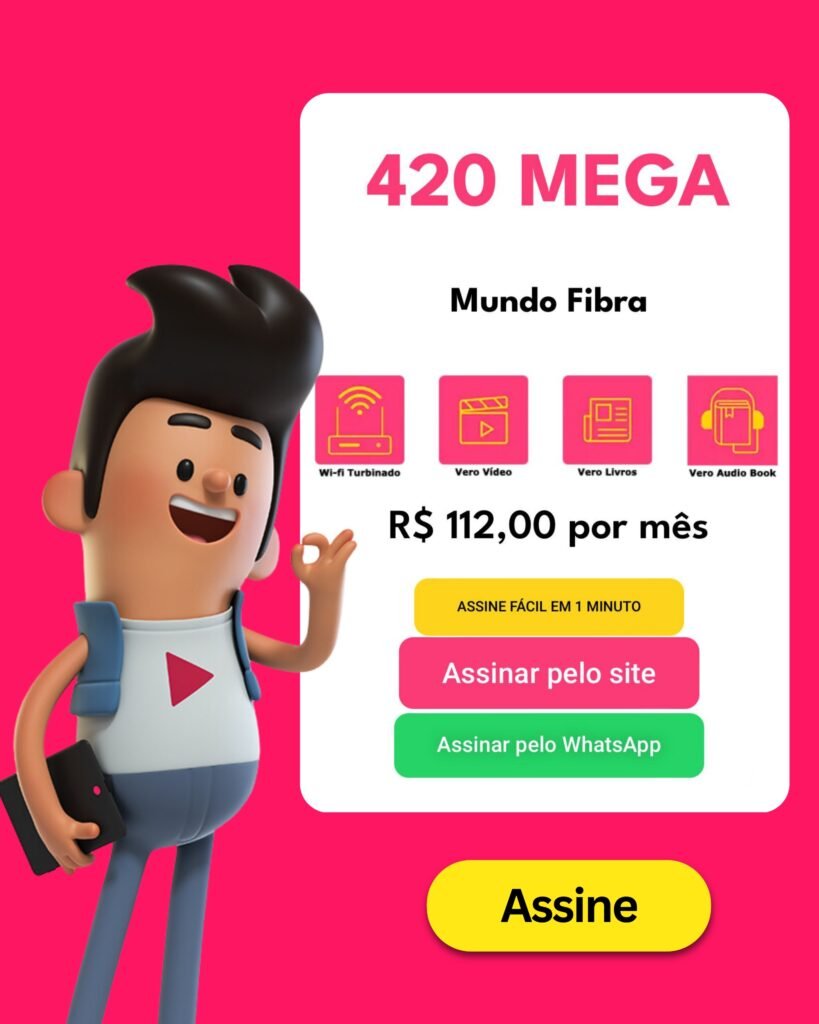 VERO INTERNET FIBRA - 420 MEGA
