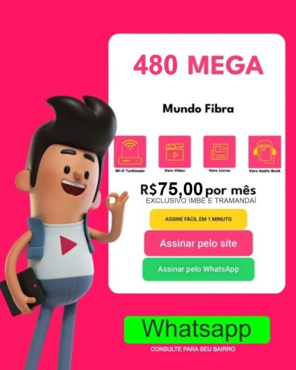 VERO INTERNET FIBRA - 480 MEGA - GRAFENO